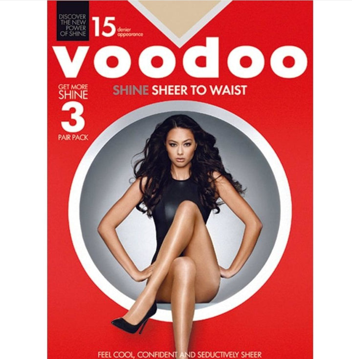 Voodoo Shine Sheer to Waist Pantyhose 3 pack in Celestial