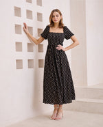 Iris Maxi Polka Dot Maxi Dress