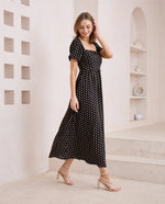 Iris Maxi Polka Dot Maxi Dress