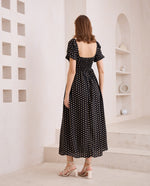 Iris Maxi Polka Dot Maxi Dress