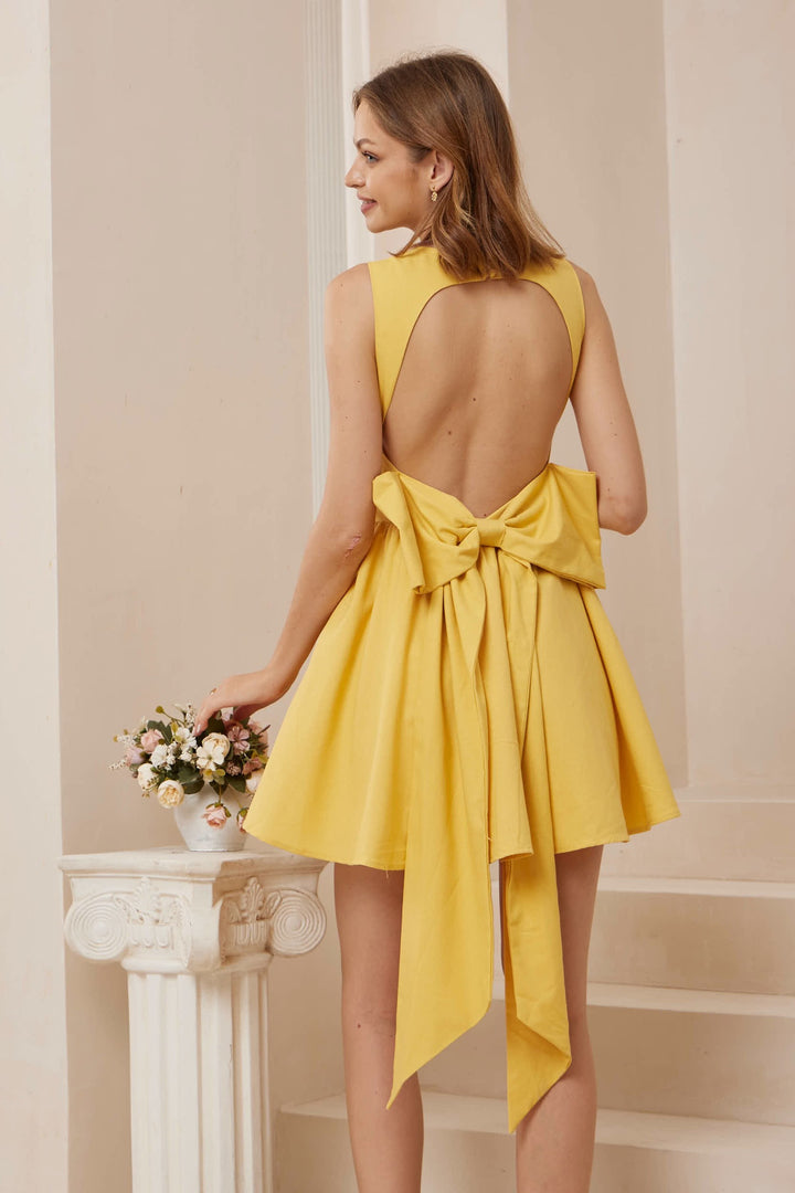 Wits the Label Soleil Bow-Back Mini Dress