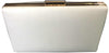 Plain Clutch White/Gold A0928-11