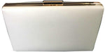 Plain Clutch White/Gold A0928-11