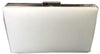 Plain Clutch White/Silver A0928-11