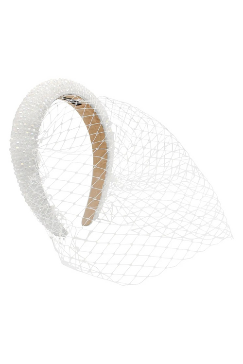 Morgan & Taylor Haven Headband Veil in White