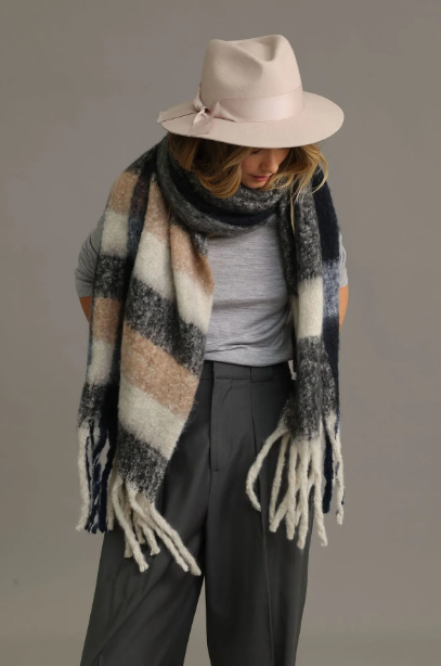Morgan & Taylor Penelope Wool Felt Fedora in Beige