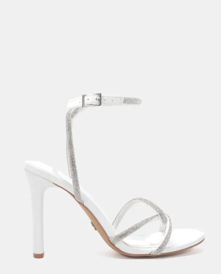 Novo Powerful White Heels