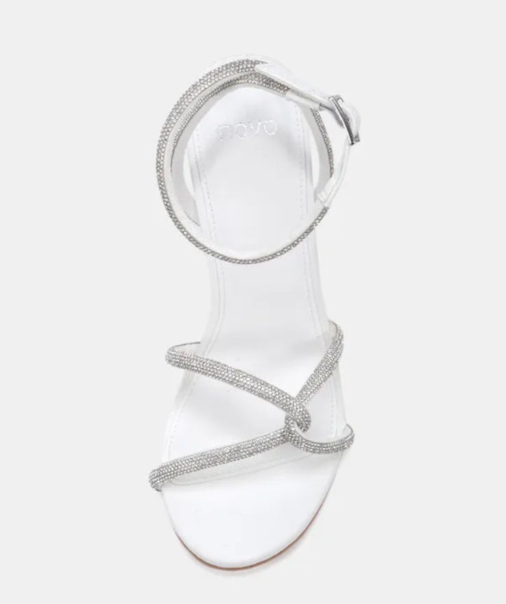 Novo Powerful White Heels