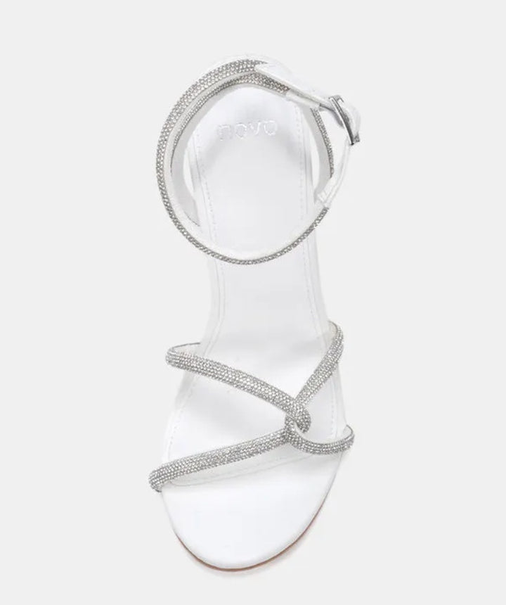 Novo Powerful White Heels