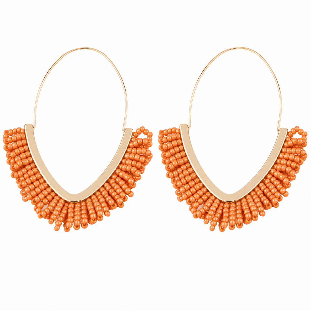 R7 Bohemian Earrings Apricot 402