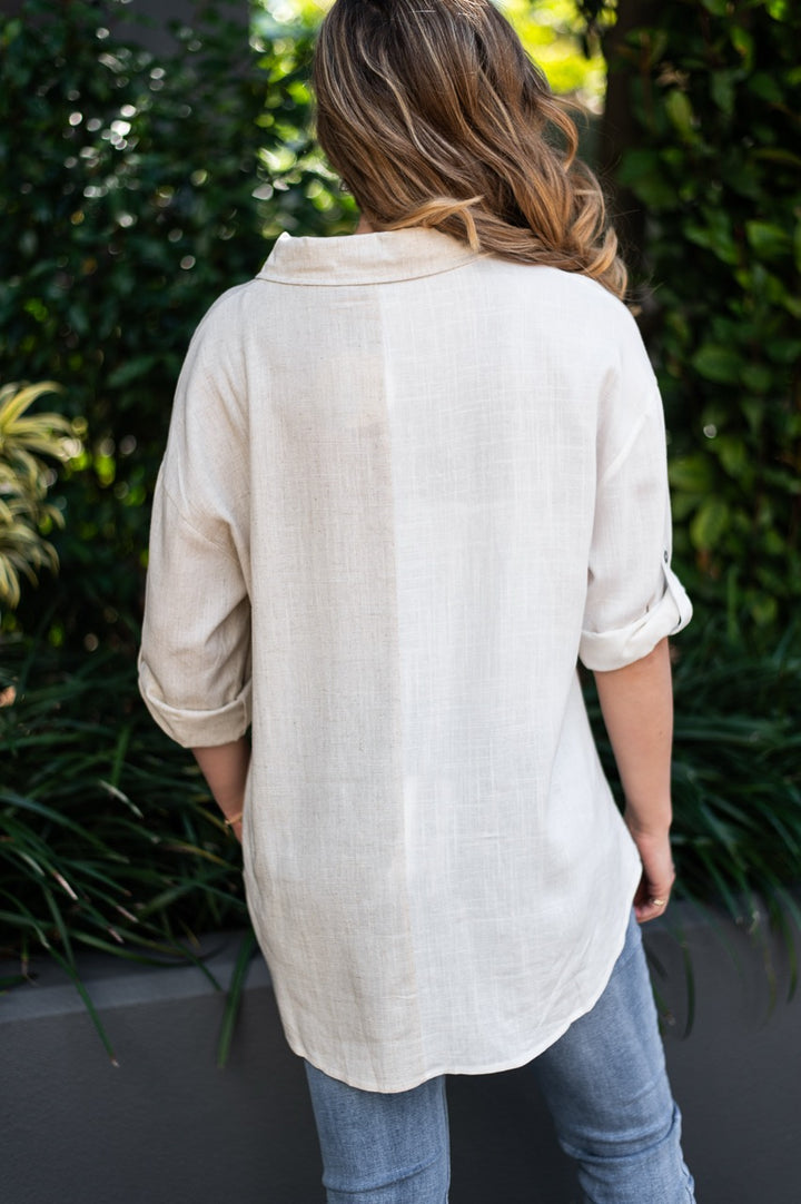 Jolie Saule Golden Print Shirt