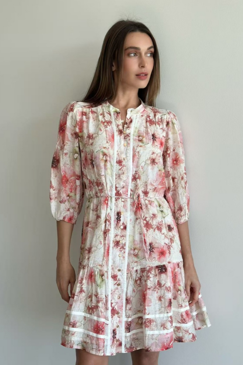 Lorraine Floral Ruffle Mini dress