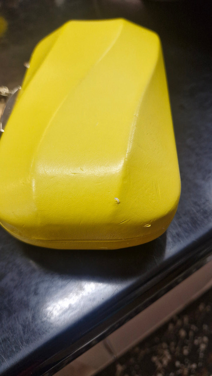 Avah Wave Clutch in Yellow has several marks J861
