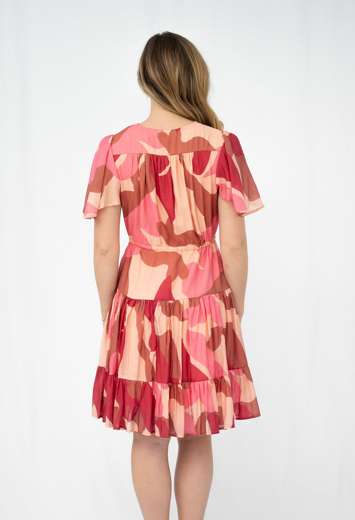 Fria Selma Dress in Multi pink