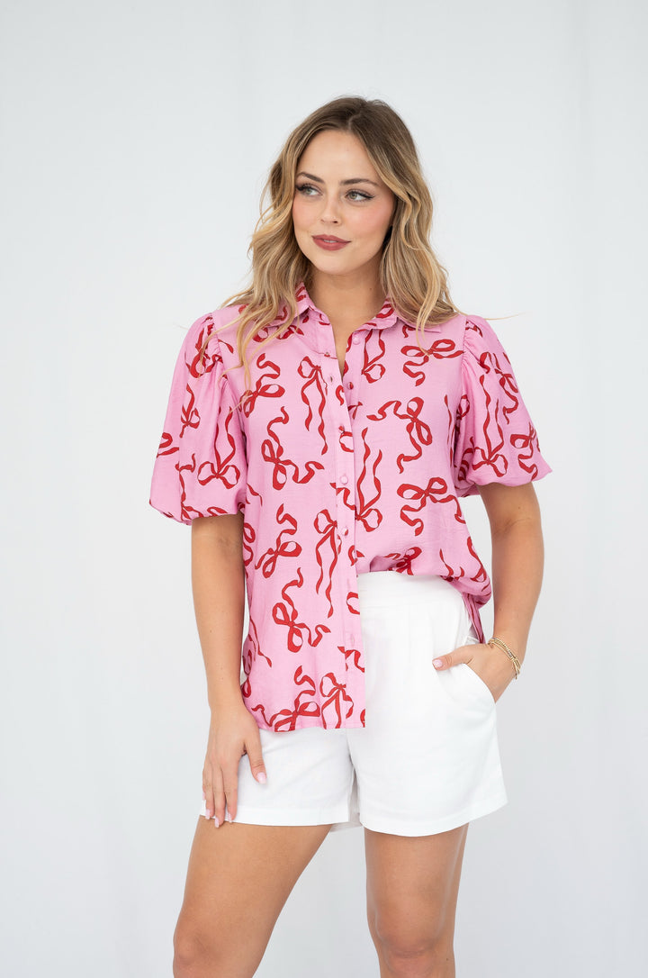 Fria Ribbon Bows Blouse