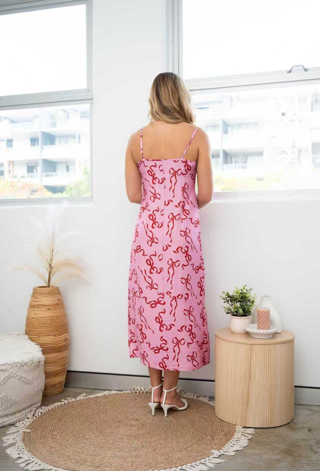 Fria Tied with a Ribbon Slip Dress