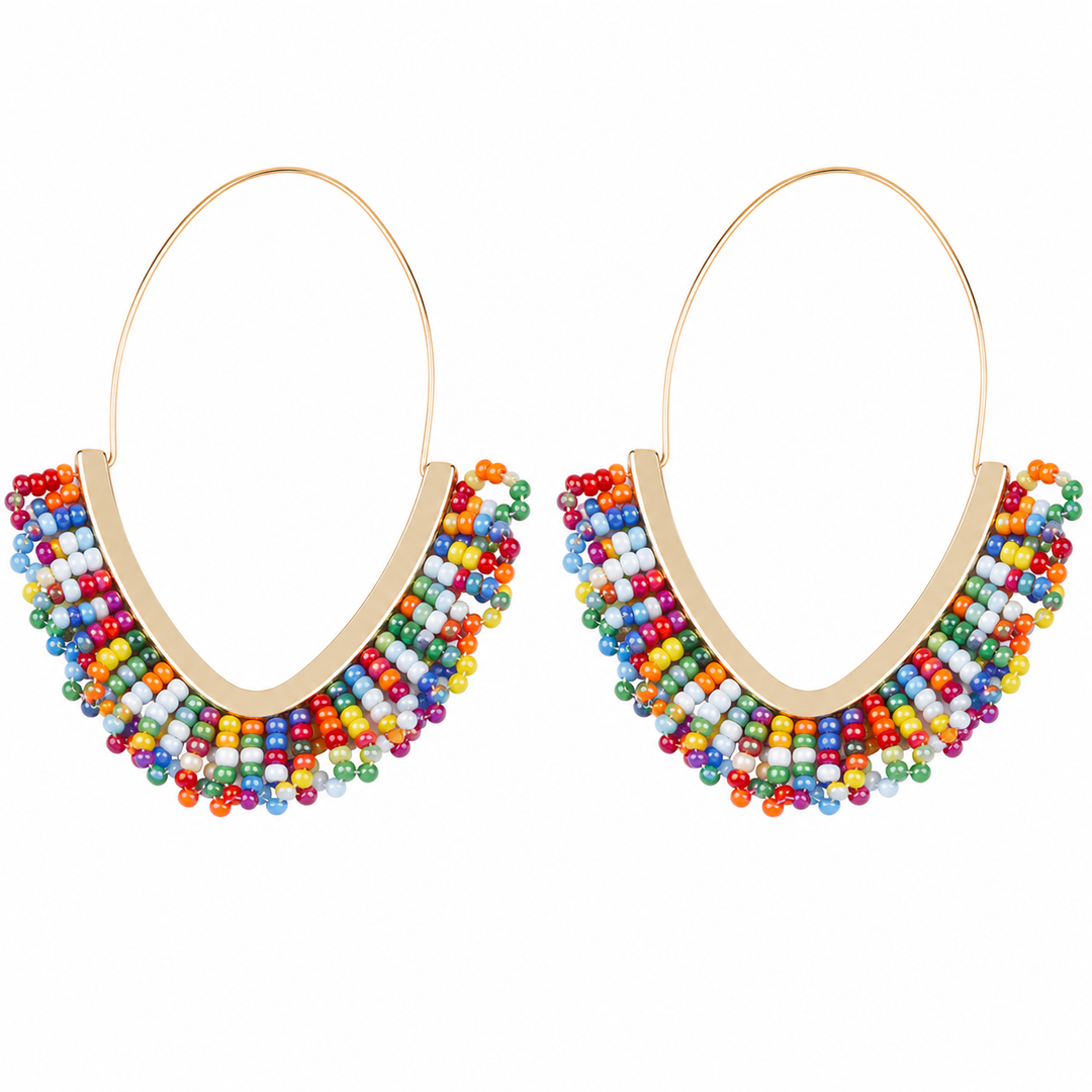 R7 Bohemian Earrings Multi colour 404