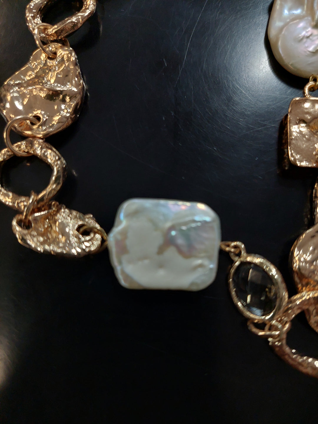 Adorne Freshwater Pearl Metal Event Necklace AND2458