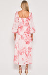 Style State Floral Maxi Dress with Metal Clasp Belt