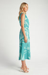 Style State Floral Chiffon Elastic Waist Dress with Belt