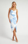 Style State Stretch Bodycon Dress in Floral Blue