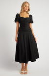Style State Sweetheart Neckline Drop Waist Midi Dress