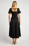 Style State Sweetheart Neckline Drop Waist Midi Dress