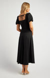 Style State Sweetheart Neckline Drop Waist Midi Dress