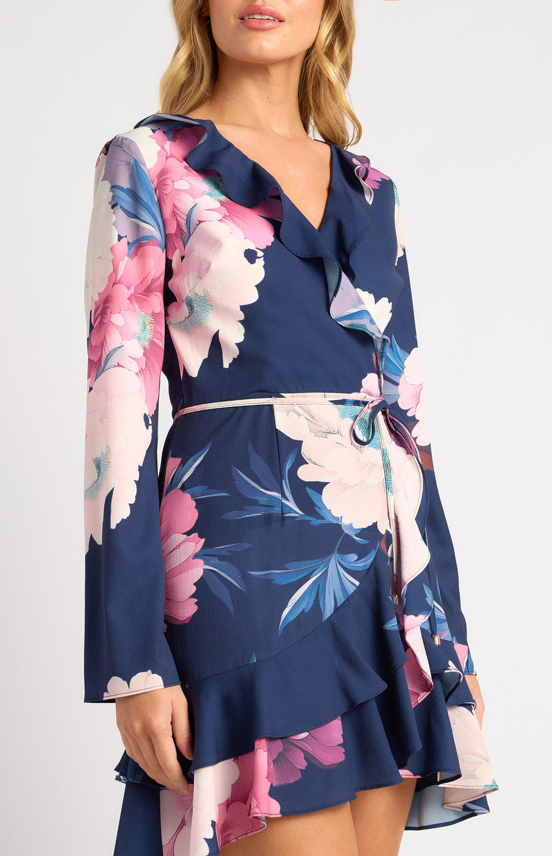Style State Floral Print Ruffle Detail Dress