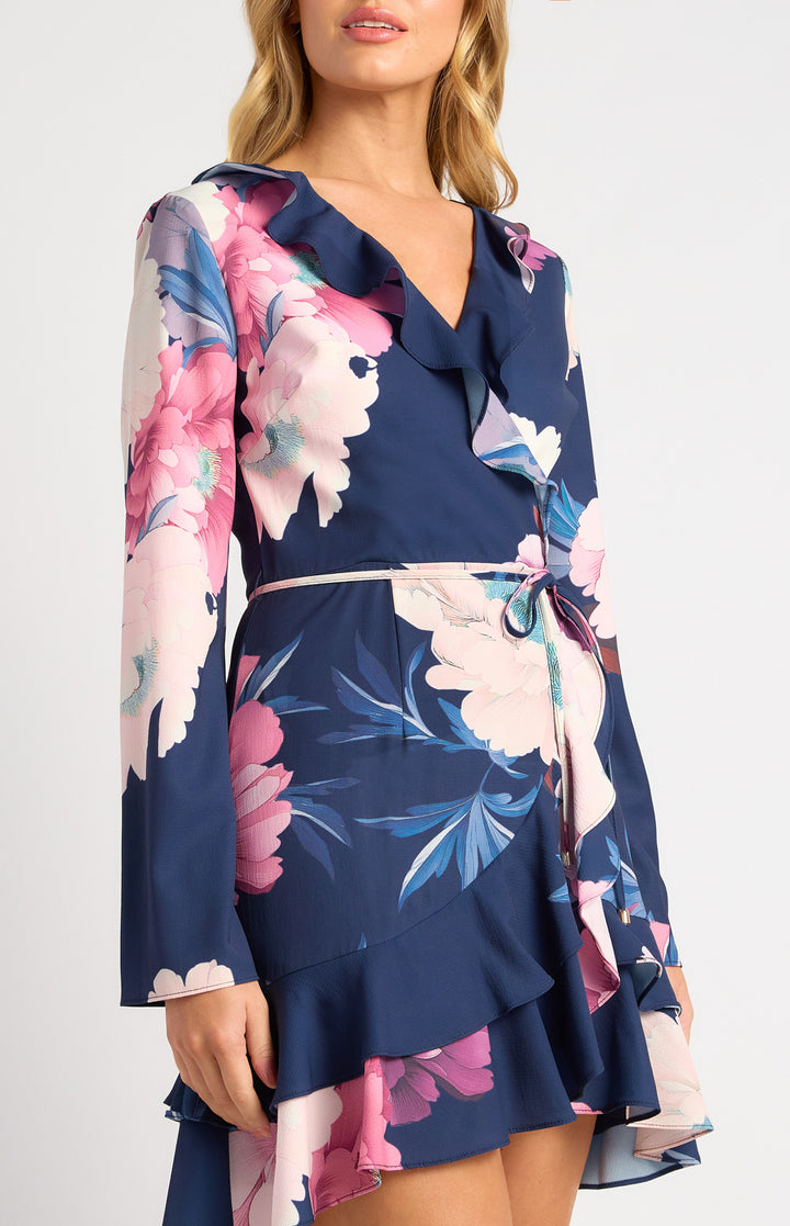 Style State Floral Print Ruffle Detail Dress