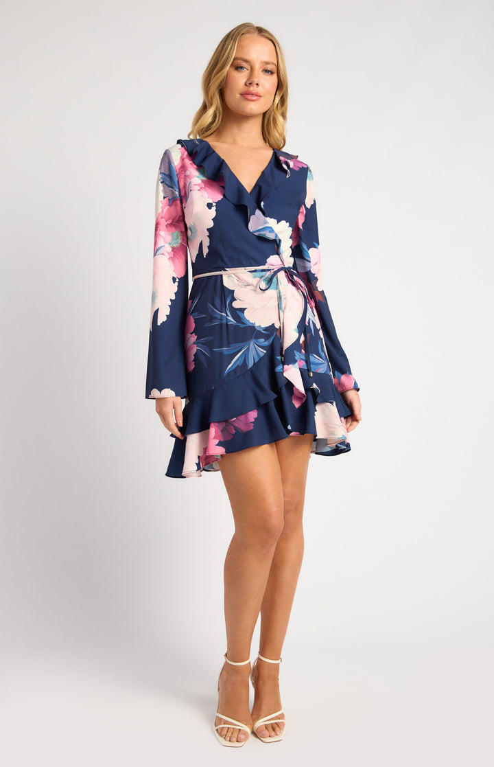 Style State Floral Print Ruffle Detail Dress