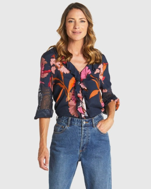 Fate Shadow Floral Top