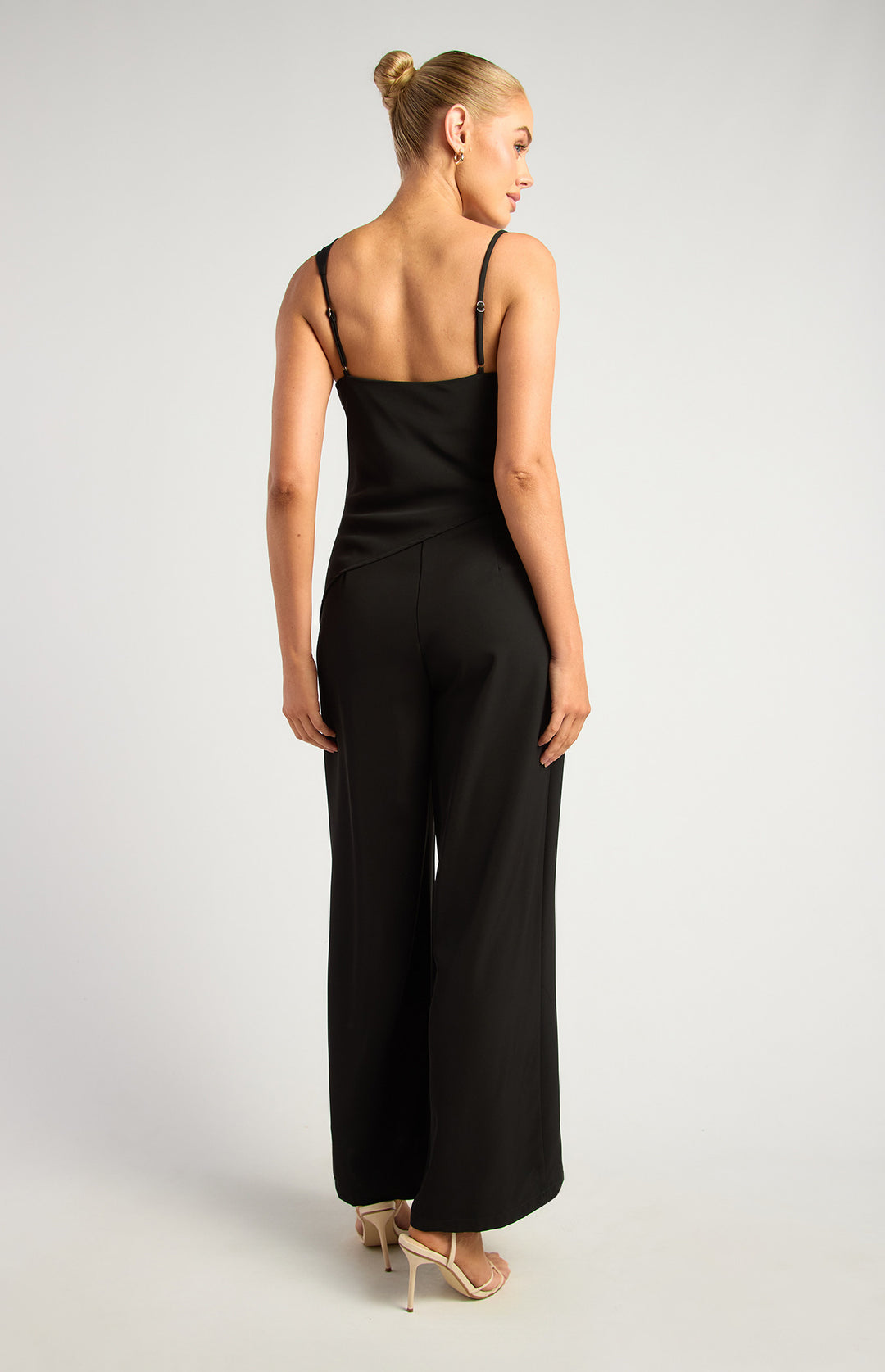 Style State Cowl Neckline Asymmetric Detail Jumpsuit