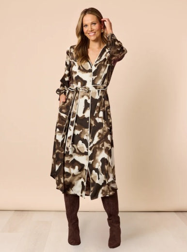 Hummock and Vine Venice Print Dress