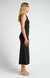Style State Ruched Detail Racer Jersey Dress