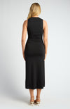 Style State Ruched Detail Racer Jersey Dress
