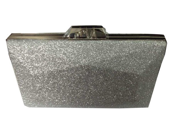 Evening Clutch Glitter in Silver ZL149