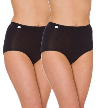 Sloggi Maxi 2 Pack Briefs in Black