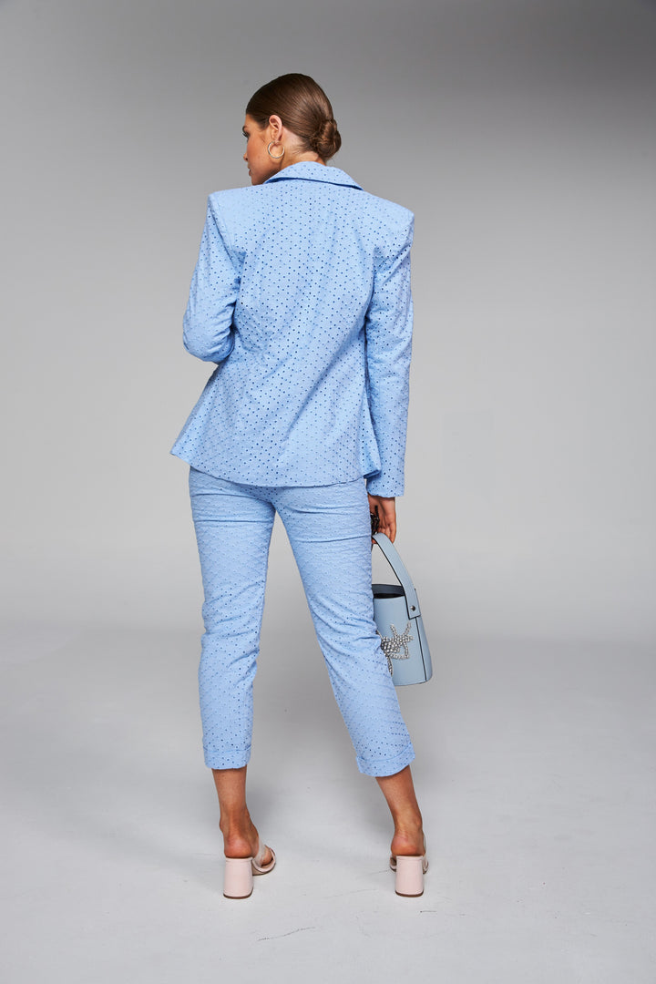 Frankie + Dash Powder Blue Cigarette Pants