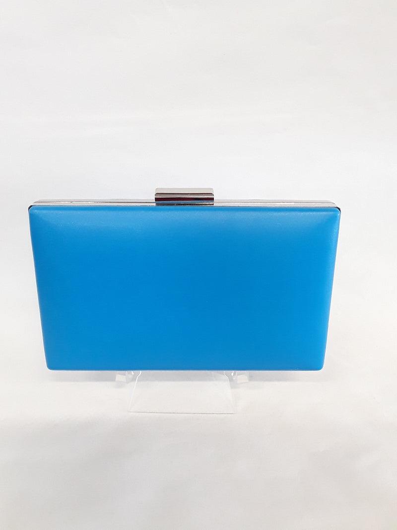 Clutch sky blue with silver clasp M139A