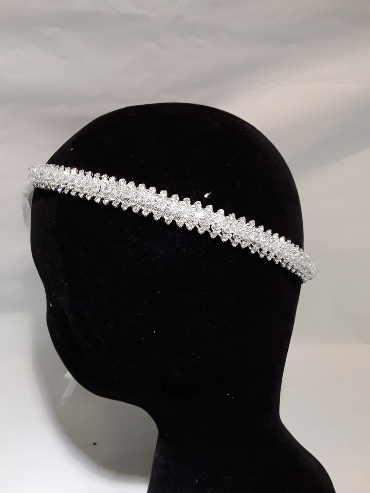 Stellar Rose Rhinestone Hair Bling or Bling Belt, with ribbon  61601
