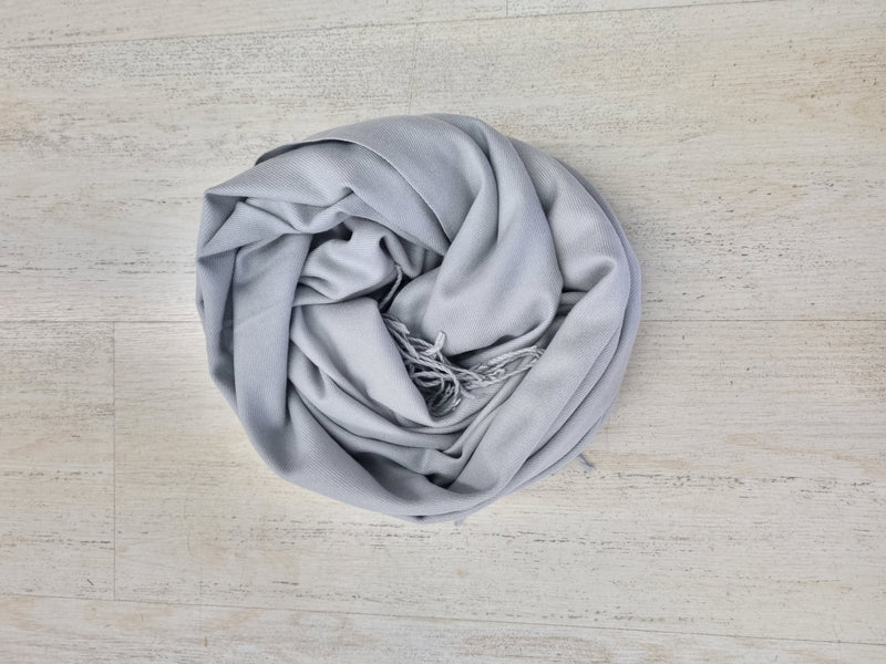 Cosy Cashmere Scarf Light Grey 69755