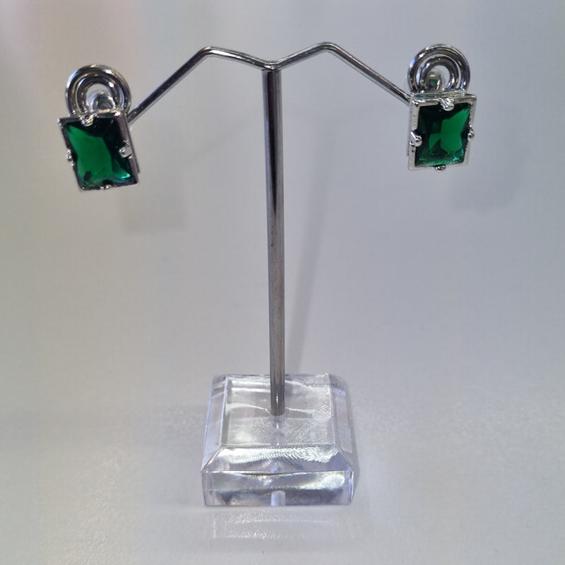 De Cavalier Emerald  Rhinestone earrings 522