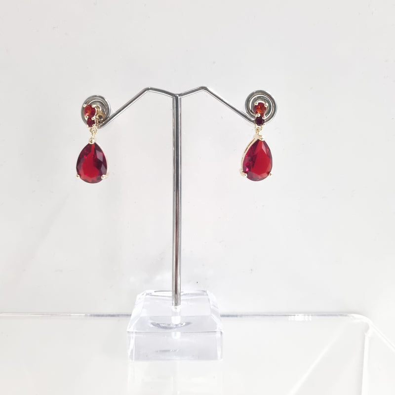 De Cavalier Teardrop earrings  Red 397