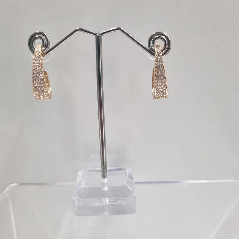 De Cavalier Rose Gold & Crystal earrings 026