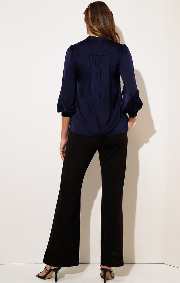 Sacha Drake Hatchie Blouse in Navy