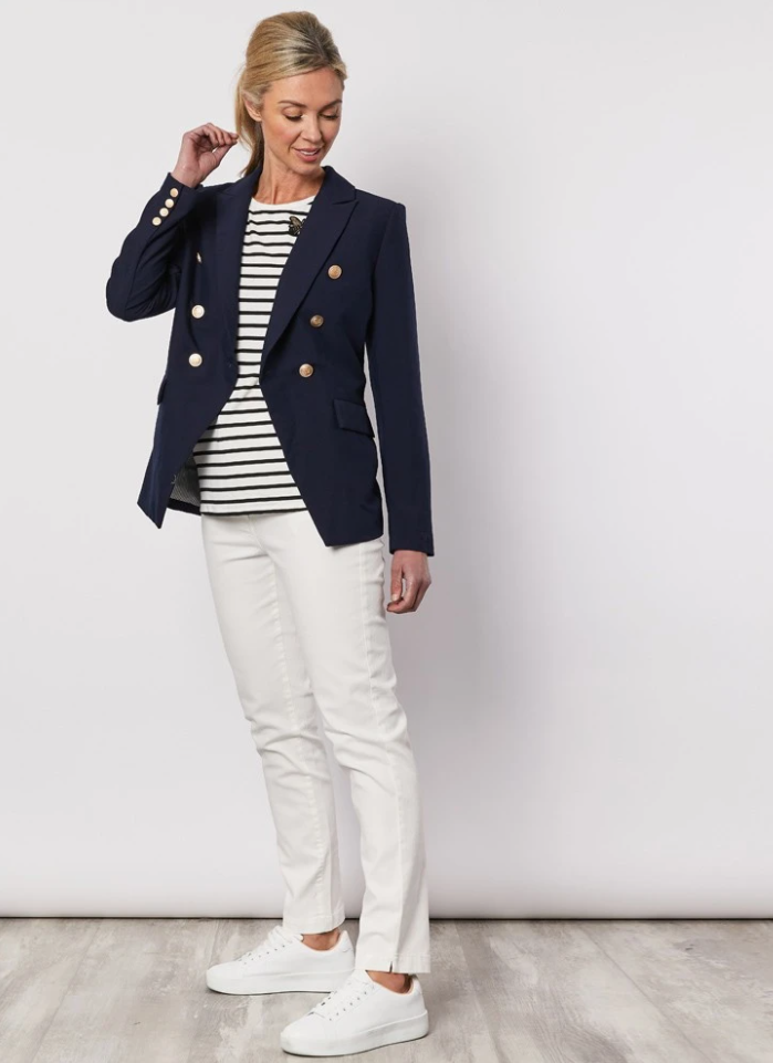 Gordon Smith Badge Detail Stripe Tee