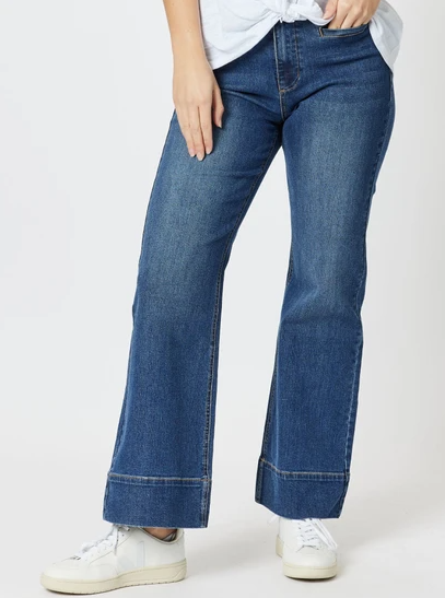 Threadz Georgia Wide Leg Denim Jean