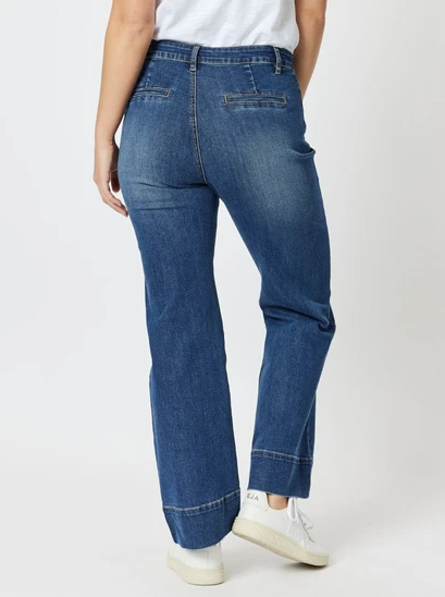 Threadz Georgia Wide Leg Denim Jean