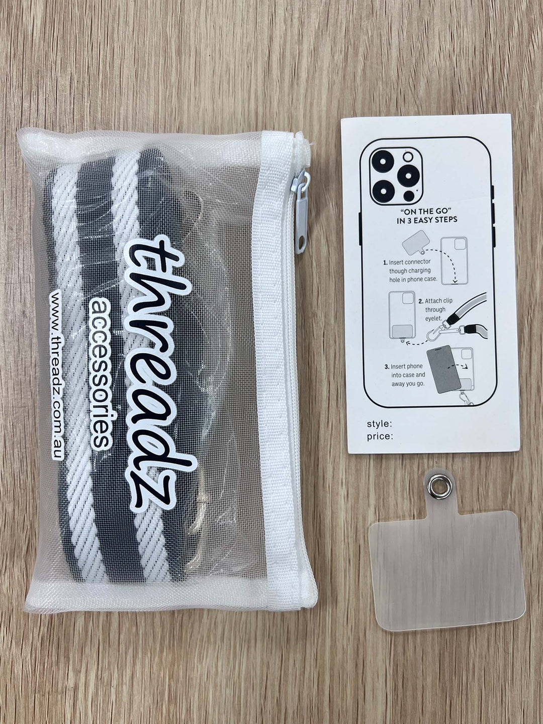 Threadz Crossbody Phone Strap (Available in Black, Green and Red)